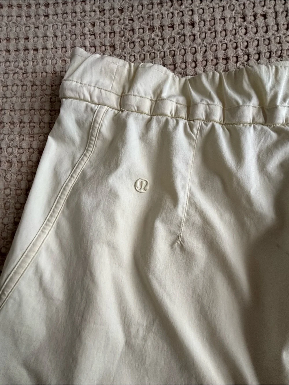 lululemon athletica Yellow Elastic Drawstring Athletic Shorts